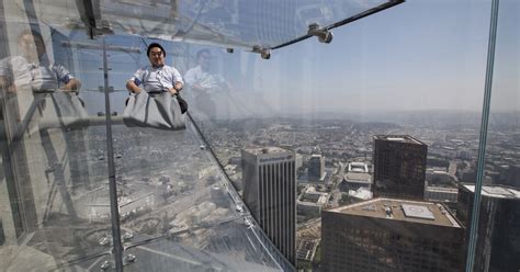 SkySlide at U.S. Bank Tower is a wild Los Angeles .
